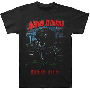 Avenged Sevenfold Unisex Adult Buried Alive Tour 2012 T-Shirt / Black
